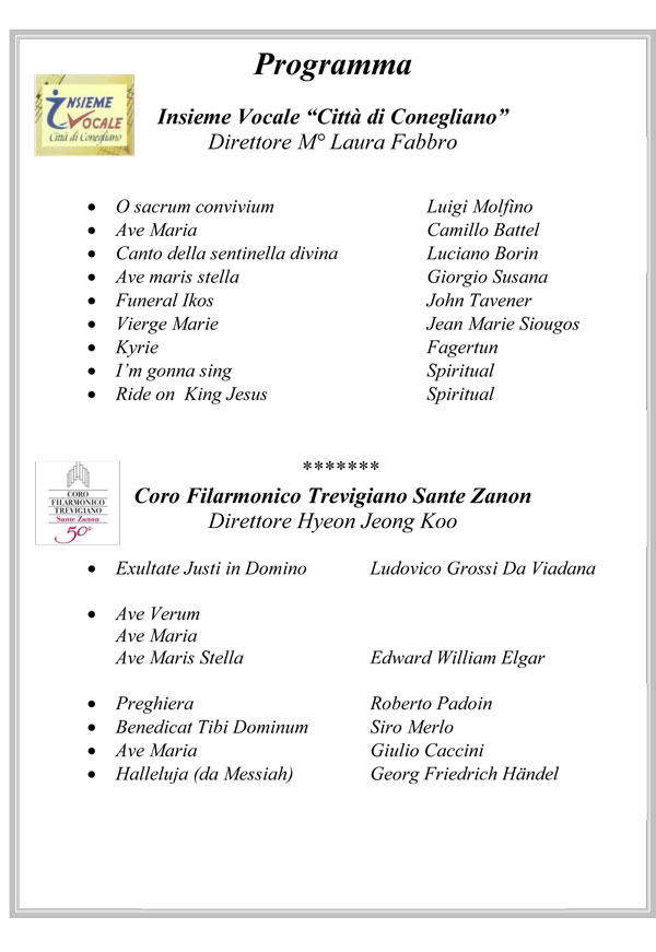 Coro Sante Zanon - Insieme per Telethon