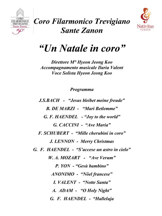 Coro Sante Zanon - Concerto di Natale SantAntonino