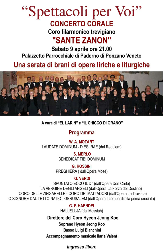Coro Sante Zanon - Concerto Paderno di Ponzano